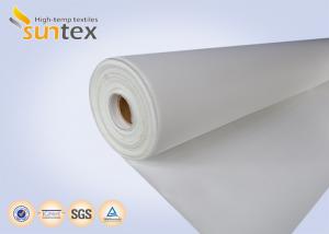 China Fireproof Curtains PU Coated Fiberglass Fabric Smoke Barrier 0.4mm Thermal Insulation Roll Pipe Protection Cover on sale