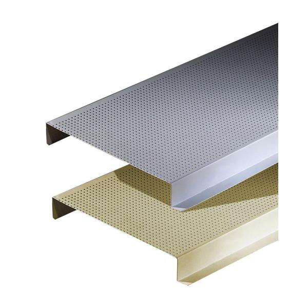 Powder Coated Metal Aluminium Slat Strip False Ceiling For Office Building Heat Insulation 1