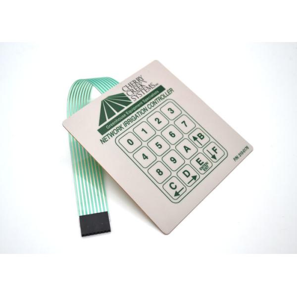 Network Irrigation Controller Metal Dome Membrane Switch With Embossed Tactile Type