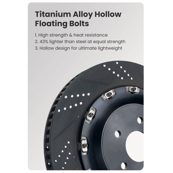 TEI Big Brake Caliper Kit S-X One-piece Forged 10 Piston Brake Caliper 400mm/410mm/420mm Disc Front BBK for Porsche Panamera