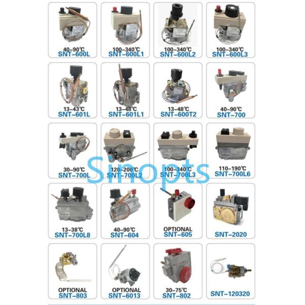 100-340 Degree Thermostatic Gas Control Valve Temperature Sensor for Gas Oven Gas Wall Hanging Furnace