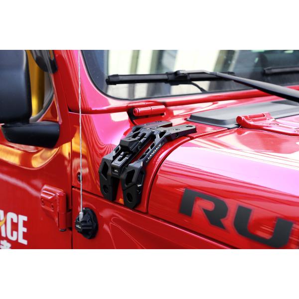 Black Anodizing Light Mounting Brackets For Wrangler JL Aluminum Alloy