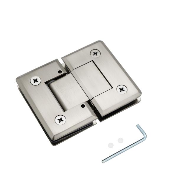 180 Degree Stainless Steel Shower Door Glass Clamp Hinge for Long Life Laundry Needs