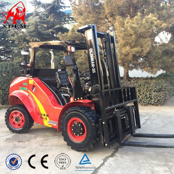 3.5t 4WD Rough Terrain Forklift Logistics Machinery Small Off Road Forklift