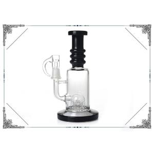 Quality 7 Inch Mini Glass Smoking oil Bong Six Arms Perc Welded With The Bottom 14mm Nail wholesale