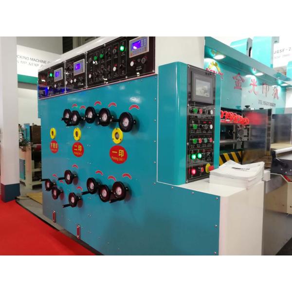 4 Color Slotter Rotary Die Cutting Machine For Fruit Box And Pizza Box