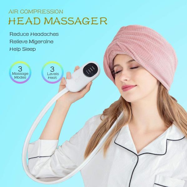 Air Pressure Electric Head Massager Headache Resolving 1200mAh