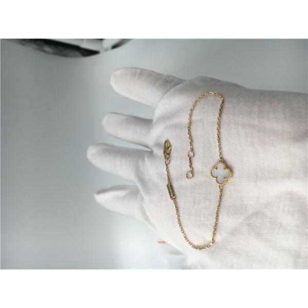 Van Cleef Arpels Sweet Alhambra bracelet 18k yellow gold with white mother-of-pearl