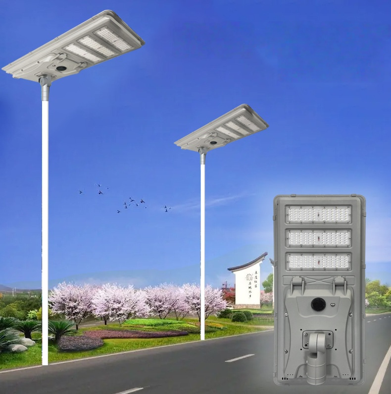 30W All-in-One Solar Street Light with IP67 Waterproof and 12V 20Ah Lithium Battery for Residential Roads