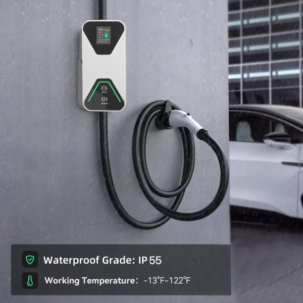 New Design EV Charging Station Type2 Adjustable LCD Display Real Data Of Charging Status