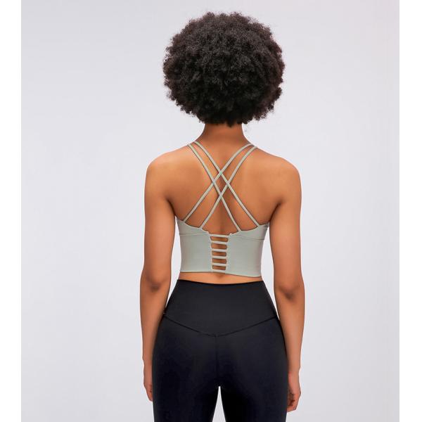 2021 popular Criss Cross Back Yoga top Women'S activewear Sports Fitness Bra