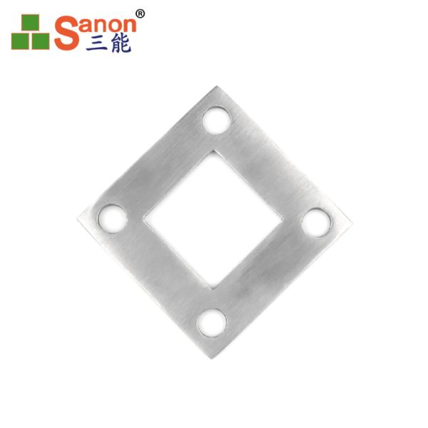 Customized Square Post Base Plate Stainless Steel Cover Plates For Balustrades