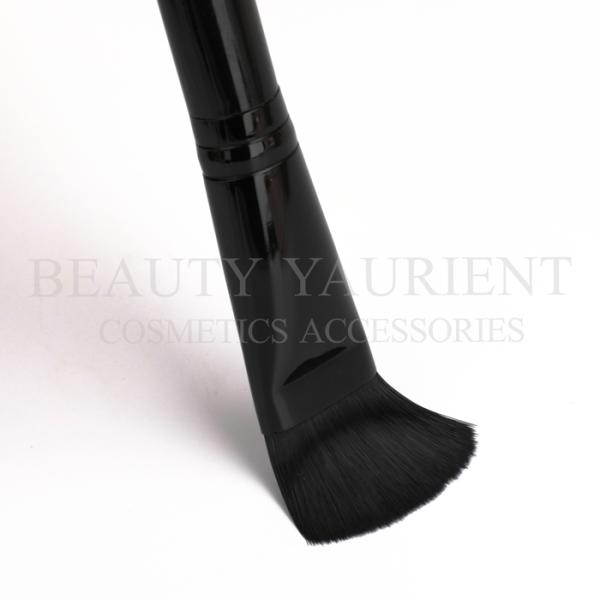 Customized Logo Black Single Makeup Brush 22cm Multipurpose Long Lasting