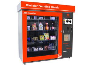 China Touch Screen Mini Mart Vending Machine Business Station Automated Retail Coin / Bill / Card Operated on sale