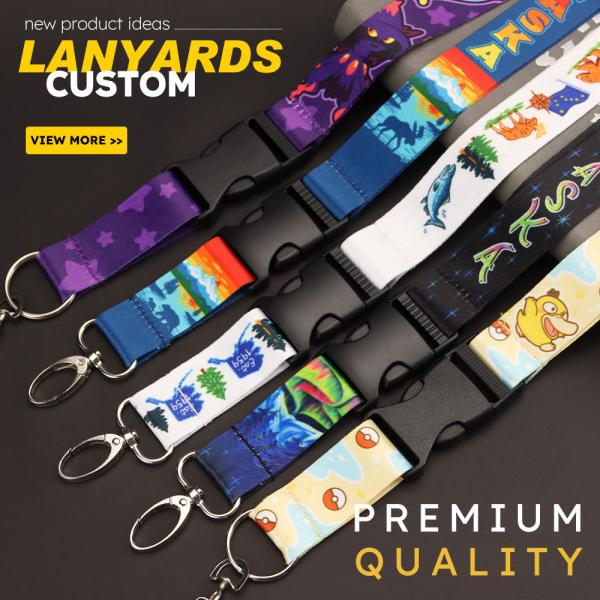 Personalized Neck Tool Printing Polyester Sublimation Custom Lanyards With Logo Custom