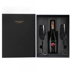 Quality Custom Logo Printed Champagne Flute Packaging Boxes Luxury Red Wine Glass Set Gift Box wholesale