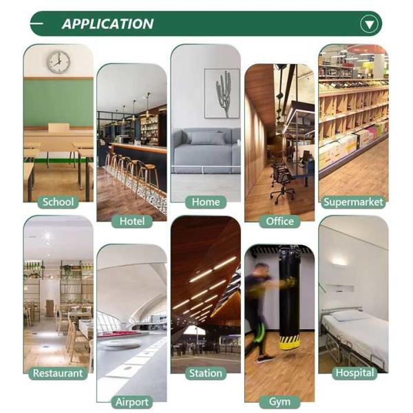 Fire Retardant Spc Flooring 4mm Vinyl Stain Resistant Comfortable Surface