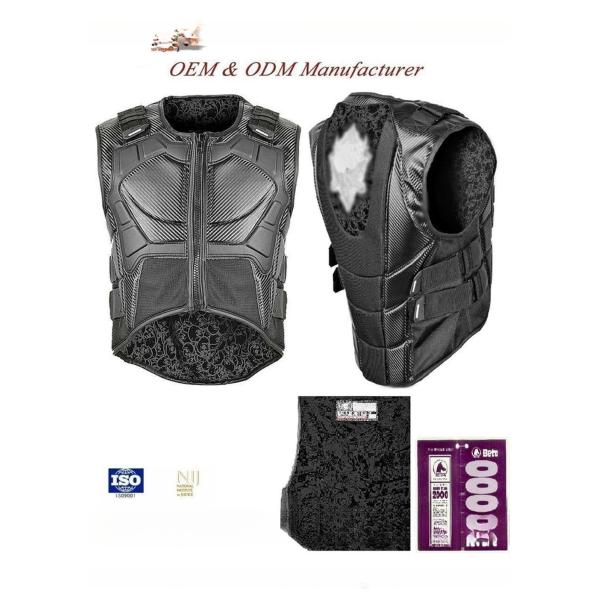 CE Certification Black Horse-Riders Body Vest for Lightweight Care and Protection