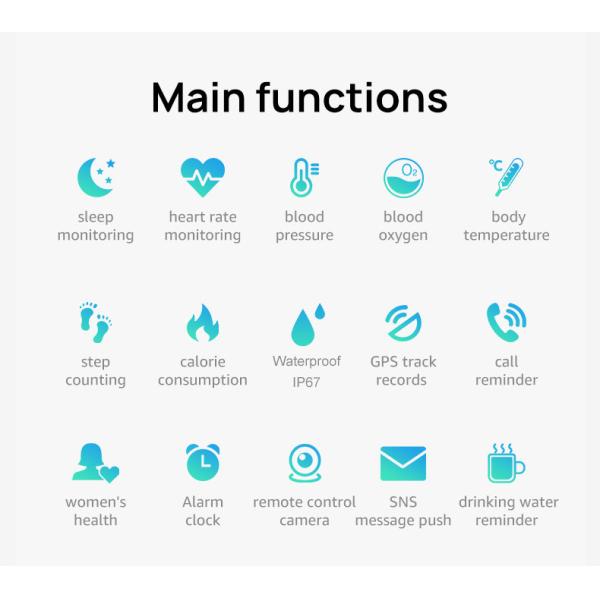 1.3inch IPS Sleep Monitor Bluetooth Smart Watch For Android 64MB