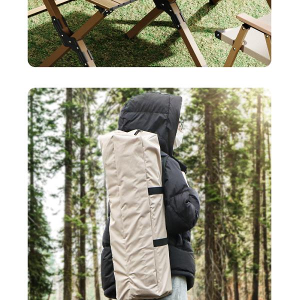 Carbon Steel Foldable Camping Table 30kg Load Bearing 2-6 People