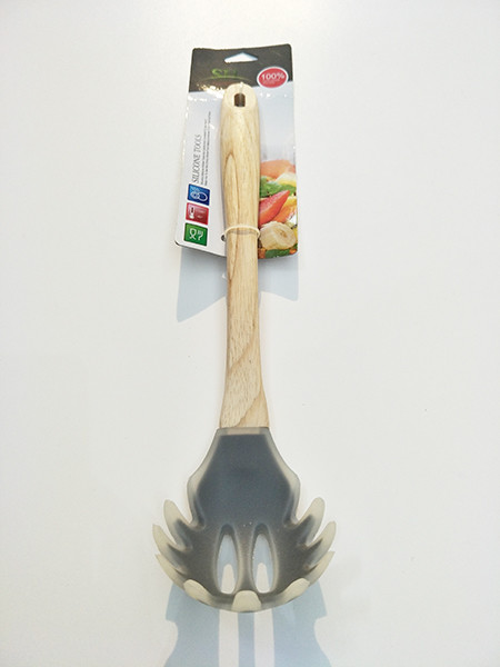 Silicone Kitchen Utensil Set Spaghetti Server Soup Ladle Slotted Spoon Slotted Turner skimmer turner spoon