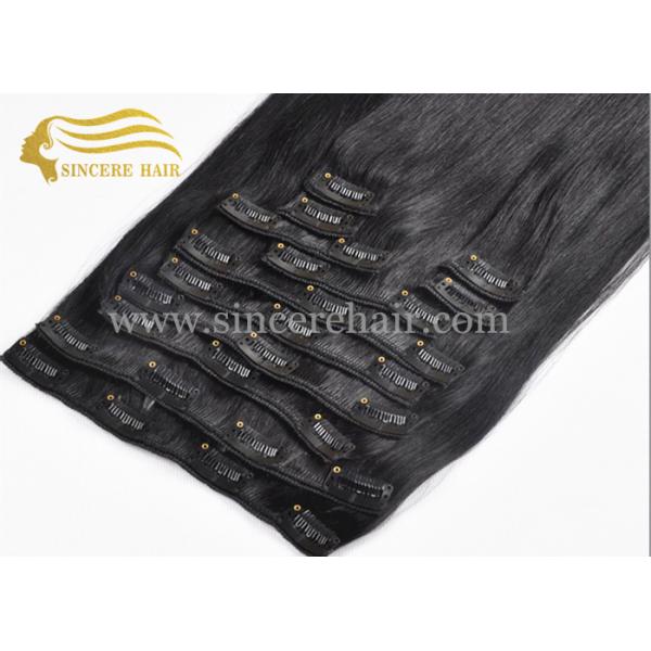 24 Inch Remy Hair Extensions Clips-In for sale - 60 CM 150 Gram 12 Pieces STW Jet Black Clip In Hair Extensions for Sale 24 Inch Remy Hair Extensions Clips-In for sale - 60 CM 150 Gram 12 Pieces STW Jet Black Clip In Hair Extensions for Sale