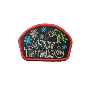 Quality 2.5 Inch Snowflake Design Custom Hat Patches With Self-Adhesive Backing With Heat Press wholesale