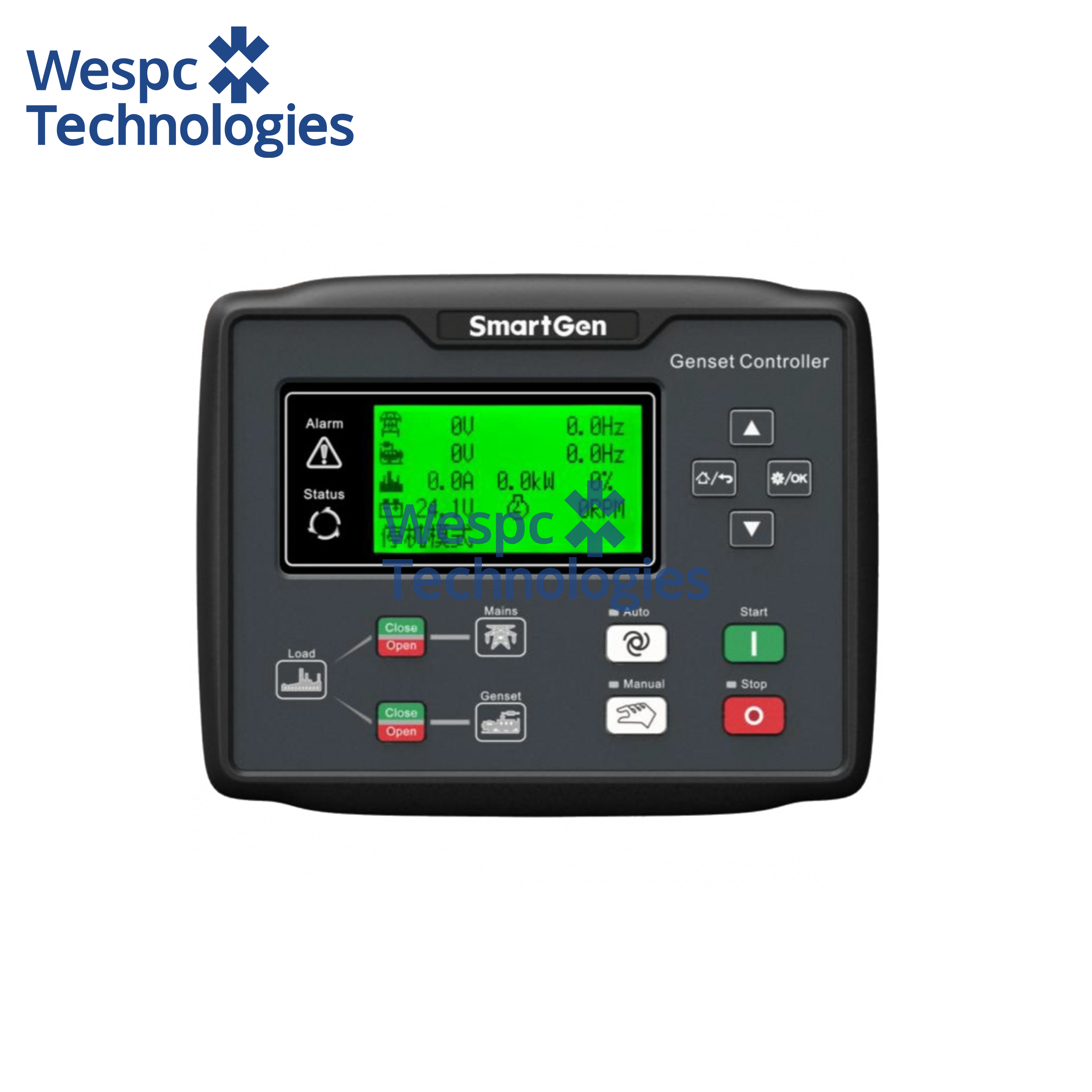 WESPC Original Smartgen HGM6120N AMF Generator Auto Control Module Display