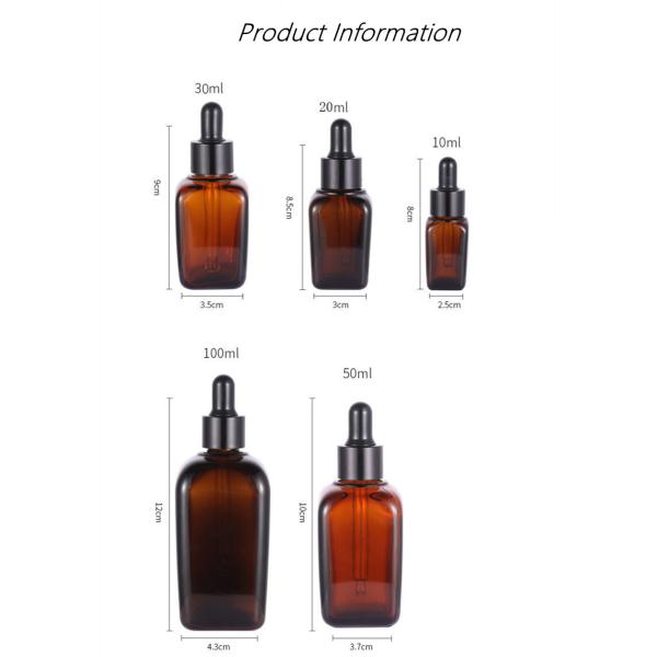 OEM Perfume Dropper Glass Essential Oil Bottles 20ml 50ml 100ml