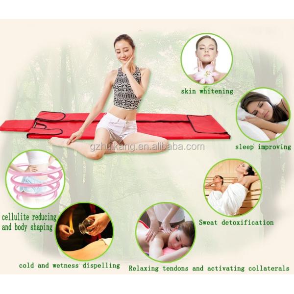 Temperature Setting 3 Zone Infrared Tourmaline Sauna Blanket for Weight Loss and Detox