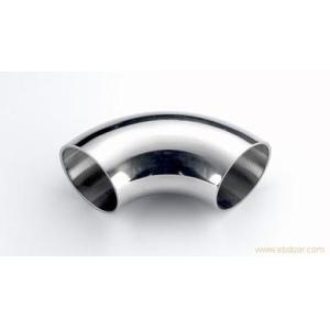 Quality 2.0mm Stainless Steel Sanitary Fittings Grade 316 90 Deg Bend Long Type 1.5 x D wholesale