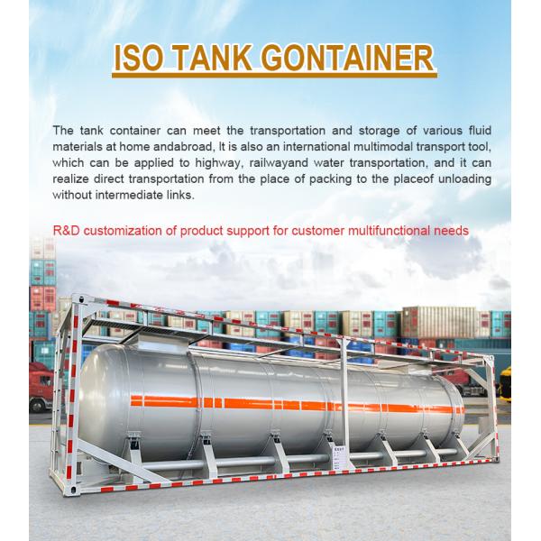 Aluminum Alloy ISO Tank Container Capacity 28000 Liters 30FT Transport Tank Container