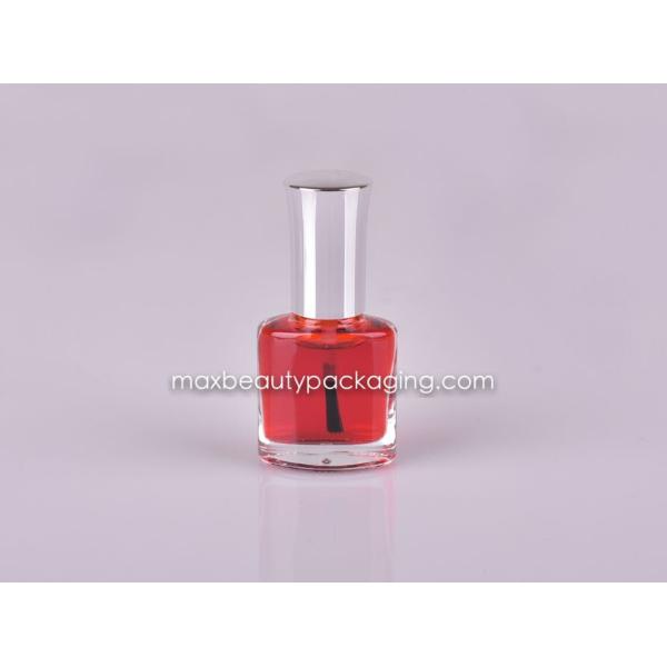 metallic silver nail polish cap 8ml cnd nail polish bottle CND shape nail polish packaging plastic cosmetic packaging