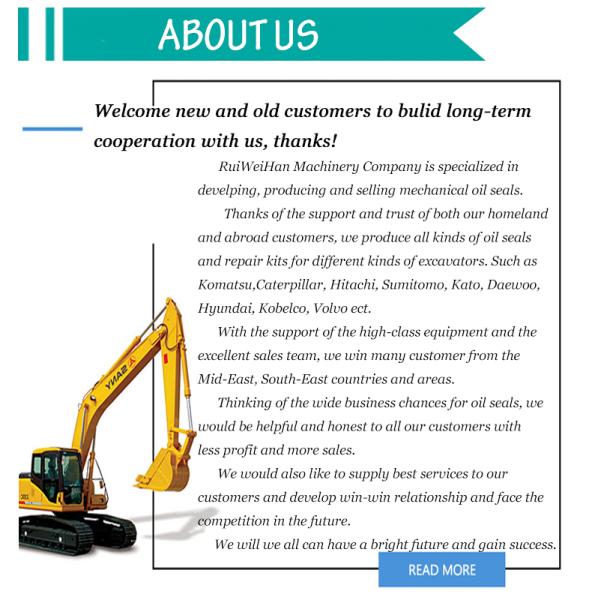 Excavator Hydraulic Seal Kit E345 Track Adjuster Seal Kit ADJ Seal Kit For Construction Equipment