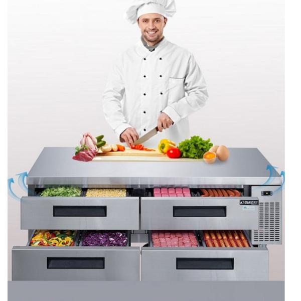 2 Drawer Refrigerated Chef Base 72 Inches Single Temperature