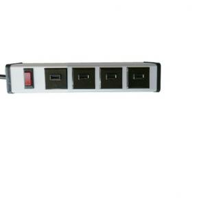 Quality 5V 2.1A Mountable Only 4 USB Port Power Strip With Alu Alloy Housing ETL FCC CE Approved wholesale