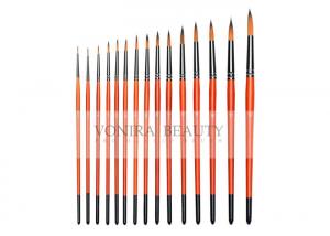 Quality 15Pcs Professional Round Body Paint Brushes For Oil Watercolor Gouache Face Painting wholesale