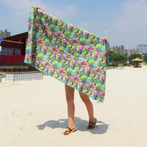 Large Personalized Microfiber Custom Printed Sand Free Beach Towel