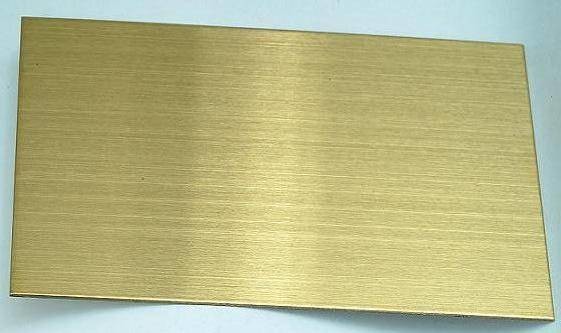 Gold ASTM A240 Stainless Steel Plate SUS316L Stainless Steel Sheet