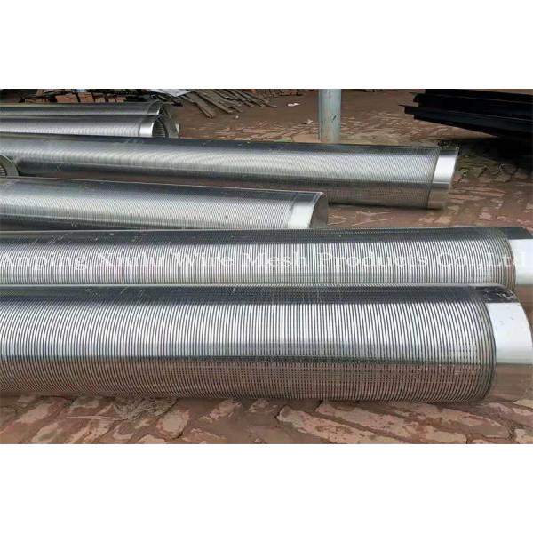 219mm Diameter Continuous Slot Screen V Shaped Wedge SS304 Water Well Screen