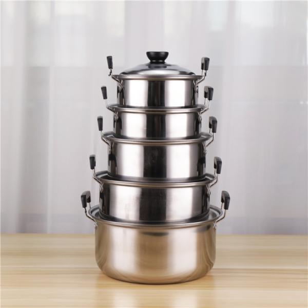 Allnice Quality Cookware Set Cooking Pot Sets 410 Stainless Steel Pots