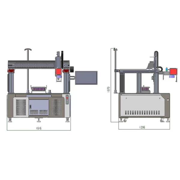 Metal Galvo Laser Welder 7000mm/S Automatic Fiber Laser Welding Machine 1064nm
