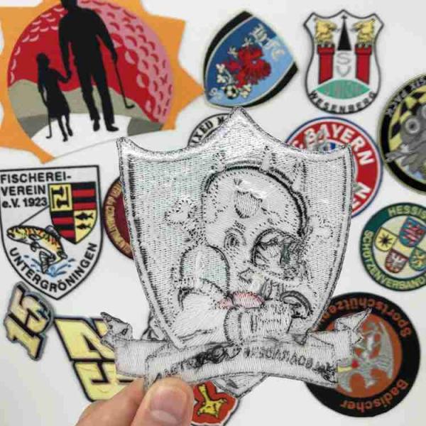 Velcro Backing 3D 3.5cm Sports Team Patches Washable Cartoon Iron On Patches