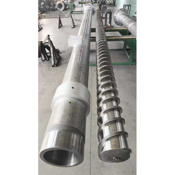 HDPE PE Pipe Extrusion Screw And Barrel Manufacturing Machine Φ35-Φ200mm Screw Diameter