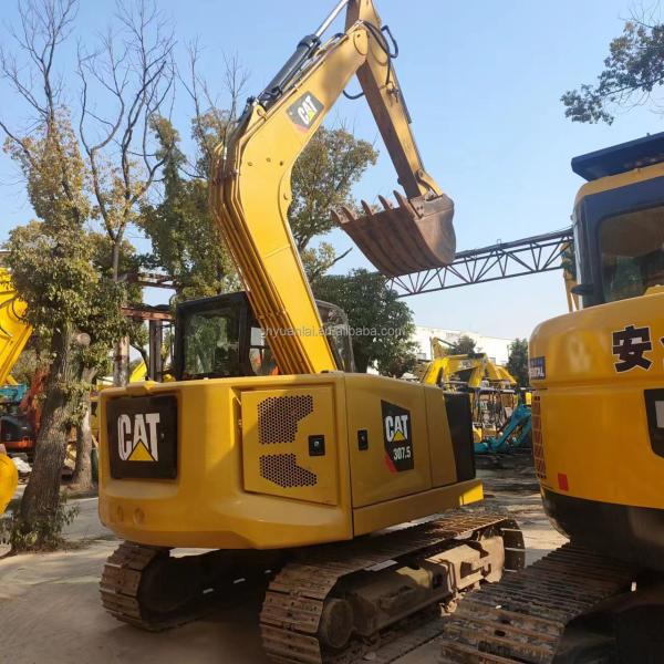 Used caterpillar mini excavator cat307.5 crawler digger for sale