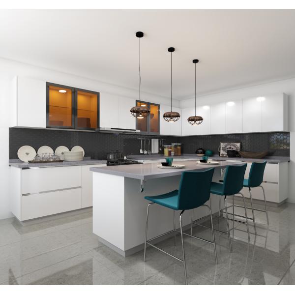 Home Indoor Designs Sintered Stone for pantry appliance Kitchen Cabinet Door