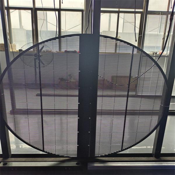 Transparent High Brightness Advertising IP67 RGB P3.91 Window Outdoor Indoor LED Grille Film Display