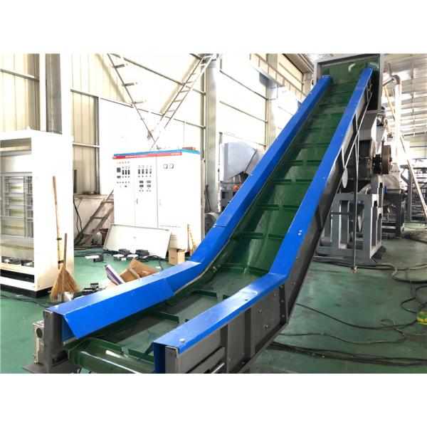 Waste Plastic Chain Conveyor Machine Belt System Rubber For Plastic Crusher Machine