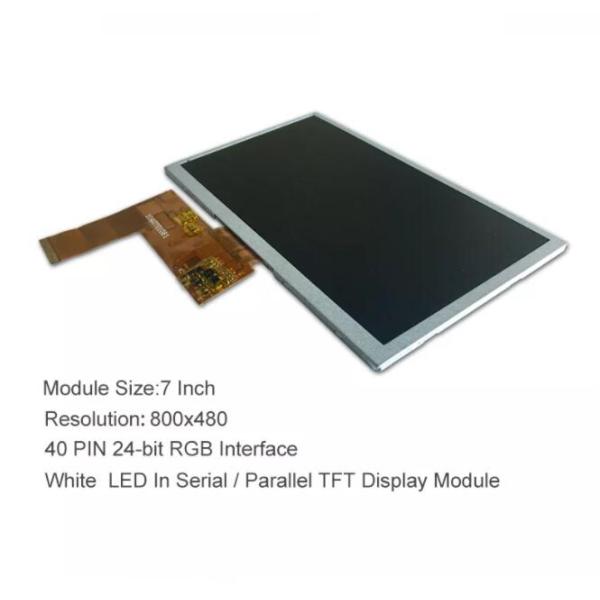 Customize 7 Inch 40pin 24 Bit RGB Interface TFT LCD Screen Module