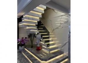 Quality Marble Look 1200x300x170 Porcelain Stair Tiles Non Slip Exterior Floor wholesale